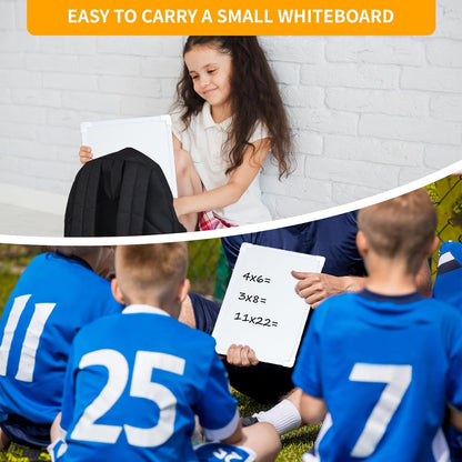 2 PCS Magnetic Small White Board Dry Erase Double-Sided Writing, Small Dry Erase Board 8”X11”, Portable Hangable Mini Whiteboard Small Whiteboard for Wall, Mini Dry Erase Board for Kids Students